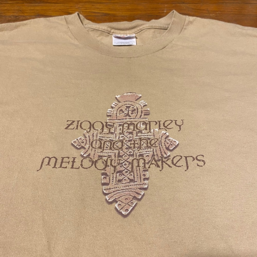 2000s Ziggy Marley and The Melody Makers T Shirt Mens Adult XL Beige Graphic Tee - Picture 2 of 8